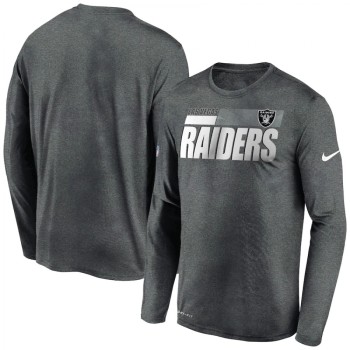 Men's Las Vegas Raiders 2020 Grey Sideline Impact Legend Performance Long Sleeve T-Shirt Men's Las Vegas Raiders 2020 Grey Sideline Impact Legend Performance Long Sleeve T-Shirt