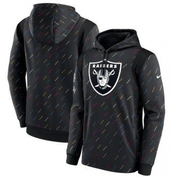 Men's Las Vegas Raiders 2021 Charcoal Crucial Catch Therma Pullover Hoodie Men's Las Vegas Raiders 2021 Charcoal Crucial Catch Therma Pullover Hoodie