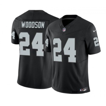 Men's Las Vegas Raiders #24 Charles Woodson Black 2023 F.U.S.E Vapor Untouchable Stitched Football Jersey Men's Las Vegas Raiders #24 Charles Woodson Black 2023 F.U.S.E Vapor Untouchable Stitched Football Jersey