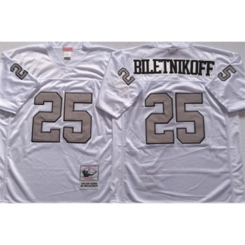 Men's Las Vegas Raiders #25 Fred Biletnikoff White Limited Stitched Jersey Men's Las Vegas Raiders #25 Fred Biletnikoff White Limited Stitched Jersey
