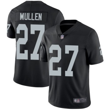 Men's Las Vegas Raiders #27 Trayvon Mullen Black Vapor Limited Stitched Jersey Men's Las Vegas Raiders #27 Trayvon Mullen Black Vapor Limited Stitched Jersey