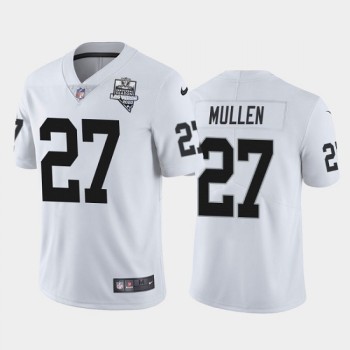 Men's Las Vegas Raiders #27 Trayvon Mullen White 2020 Inaugural Season Vapor Limited Stitched Jersey Men's Las Vegas Raiders #27 Trayvon Mullen White 2020 Inaugural Season Vapor Limited Stitched Jersey