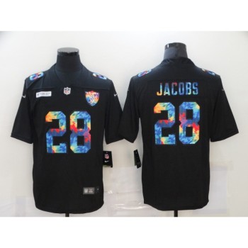 Men's Las Vegas Raiders #28 Josh Jacobs 2020 Black Crucial Catch Limited Stitched Jersey Men's Las Vegas Raiders #28 Josh Jacobs 2020 Black Crucial Catch Limited Stitched Jersey