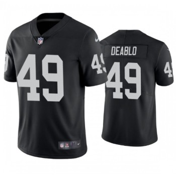 Men's Las Vegas Raiders #49 Divine Deablo Black Vapor Untouchable Limited Stitched Jersey Men's Las Vegas Raiders #49 Divine Deablo Black Vapor Untouchable Limited Stitched Jersey