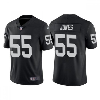 Men's Las Vegas Raiders #55 Chandler Jones Black Vapor Limited Stitched Jersey Men's Las Vegas Raiders #55 Chandler Jones Black Vapor Limited Stitched Jersey