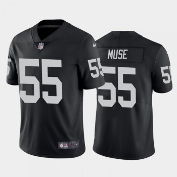 Men's Las Vegas Raiders #55 Tanner Muse Black Vapor Untouchable Limited Stitched Jersey Men's Las Vegas Raiders #55 Tanner Muse Black Vapor Untouchable Limited Stitched Jersey