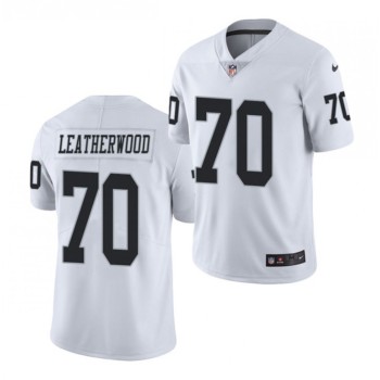 Men's Las Vegas Raiders #70 Alex Leatherwood 2021 NFL Draft White Vapor Untouchable Limited Stitched Jersey Men's Las Vegas Raiders #70 Alex Leatherwood 2021 NFL Draft White Vapor Untouchable Limited Stitched Jersey