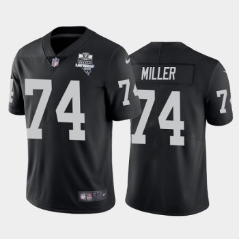 Men's Las Vegas Raiders #74 Kolton Miller Black 2020 Inaugural Season Vapor Limited Stitched Jersey Men's Las Vegas Raiders #74 Kolton Miller Black 2020 Inaugural Season Vapor Limited Stitched Jersey