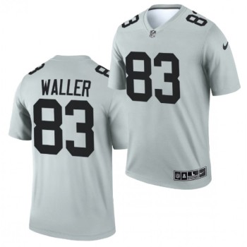 Men's Las Vegas Raiders #83 Darren Waller 2021 Gray Inverted Legend Stitched Football Jersey Men's Las Vegas Raiders #83 Darren Waller 2021 Gray Inverted Legend Stitched Football Jersey
