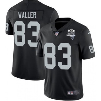 Men's Las Vegas Raiders #83 Darren Waller Black 2020 Inaugural Season Vapor Limited Stitched Jersey Men's Las Vegas Raiders #83 Darren Waller Black 2020 Inaugural Season Vapor Limited Stitched Jersey