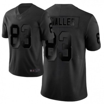 Men's Las Vegas Raiders #83 Darren Waller Black City Edition Limited Stitched Jersey Men's Las Vegas Raiders #83 Darren Waller Black City Edition Limited Stitched Jersey