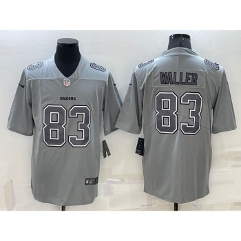 Men's Las Vegas Raiders #83 Darren Waller Grey Atmosphere Fashion Stitched Jersey Men's Las Vegas Raiders #83 Darren Waller Grey Atmosphere Fashion Stitched Jersey
