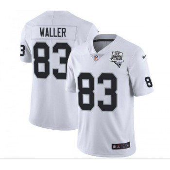 Men's Las Vegas Raiders #83 Darren Waller White 2020 Inaugural Season Vapor Limited Stitched Jersey Men's Las Vegas Raiders #83 Darren Waller White 2020 Inaugural Season Vapor Limited Stitched Jersey