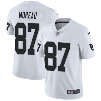 Men's Las Vegas Raiders #87 Foster Moreau White Vapor Untouchable Limited Stitched Jersey Men's Las Vegas Raiders #87 Foster Moreau White Vapor Untouchable Limited Stitched Jersey