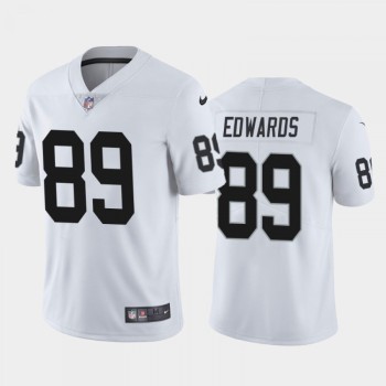Men's Las Vegas Raiders #89 Bryan Edwards White Vapor Untouchable Limited Stitched Jersey Men's Las Vegas Raiders #89 Bryan Edwards White Vapor Untouchable Limited Stitched Jersey