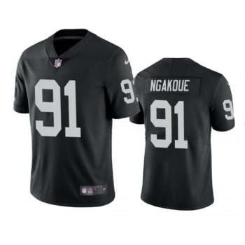 Men's Las Vegas Raiders #91 Yannick Ngakoue Black Vapor Untouchable Limited Stitched Football Jersey Men's Las Vegas Raiders #91 Yannick Ngakoue Black Vapor Untouchable Limited Stitched Football Jersey