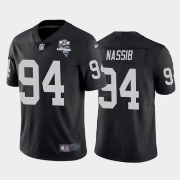 Men's Las Vegas Raiders #94 Carl Nassib Black 2020 Inaugural Season Vapor Limited Stitched Jersey Men's Las Vegas Raiders #94 Carl Nassib Black 2020 Inaugural Season Vapor Limited Stitched Jersey