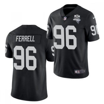 Men's Las Vegas Raiders #96 Clelin Ferrell Black 2020 Inaugural Season Vapor Limited Stitched Jersey Men's Las Vegas Raiders #96 Clelin Ferrell Black 2020 Inaugural Season Vapor Limited Stitched Jersey