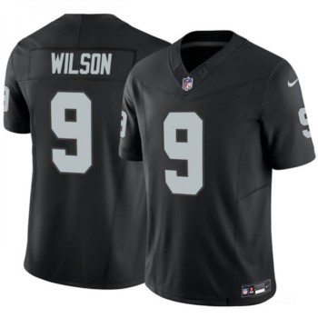 Men's Las Vegas Raiders #9 Tyree Wilson Black 2023 F.U.S.E Vapor Untouchable Stitched Football Jersey Men's Las Vegas Raiders #9 Tyree Wilson Black 2023 F.U.S.E Vapor Untouchable Stitched Football Jersey
