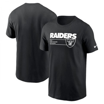 Men's Las Vegas Raiders Black Division Essential T-Shirt Men's Las Vegas Raiders Black Division Essential T-Shirt
