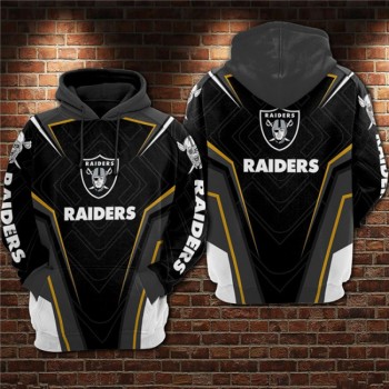 Men's Las Vegas Raiders Black/Grey 3D All Over Print Pullover Hoodie Men's Las Vegas Raiders Black/Grey 3D All Over Print Pullover Hoodie