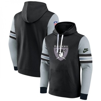 Men's Las Vegas Raiders Black/Grey Pullover Hoodie Men's Las Vegas Raiders Black/Grey Pullover Hoodie