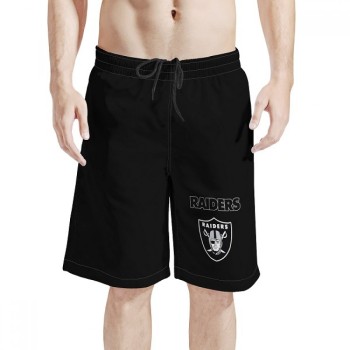 Men's Las Vegas Raiders Black NFL Shorts Men's Las Vegas Raiders Black NFL Shorts