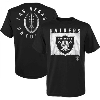 Men's Las Vegas Raiders Black Preschool Liquid Camo Logo T-Shirt Men's Las Vegas Raiders Black Preschool Liquid Camo Logo T-Shirt