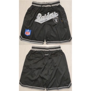 Men's Las Vegas Raiders Black Shorts (Run Small) Men's Las Vegas Raiders Black Shorts (Run Small)