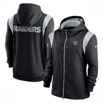 Men's Las Vegas Raiders Black Zipper Hoodie Men's Las Vegas Raiders Black Zipper Hoodie