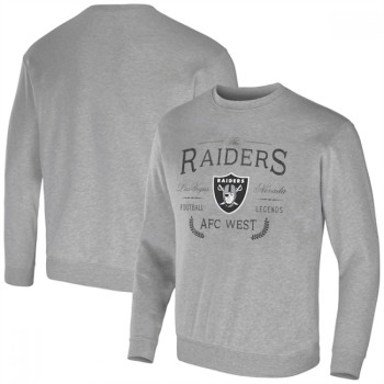 Men's Las Vegas Raiders Gray Darius Rucker Collection Pullover Sweatshirt Men's Las Vegas Raiders Gray Darius Rucker Collection Pullover Sweatshirt