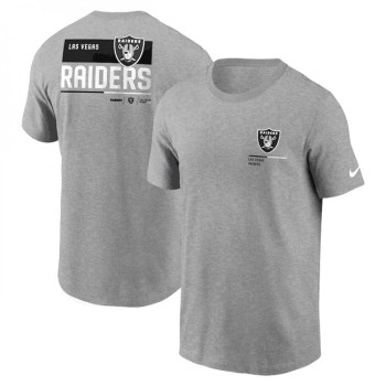 Men's Las Vegas Raiders Grey Team Incline T-Shirt Men's Las Vegas Raiders Grey Team Incline T-Shirt