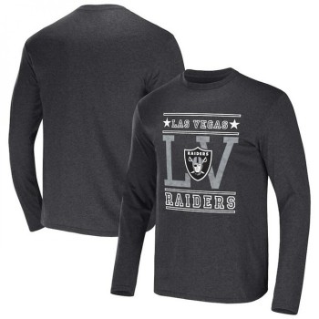 Men's Las Vegas Raiders Heathered Charcoal x Darius Rucker Collection Long Sleeve T-Shirt Men's Las Vegas Raiders Heathered Charcoal x Darius Rucker Collection Long Sleeve T-Shirt