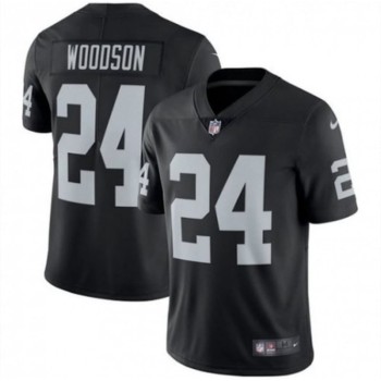 Men's Las Vegas Raiders #24 Charles Woodson Black Vapor Untouchable Limited Stitched NFL Jersey Men's Las Vegas Raiders #24 Charles Woodson Black Vapor Untouchable Limited Stitched NFL Jersey
