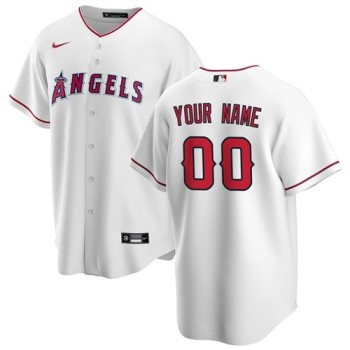 Youth Los Angeles Angels White Stitched Baseball Custom Jersey Youth Los Angeles Angels White Stitched Baseball Custom Jersey