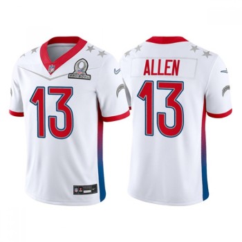 Men's Los Angeles Chargers #13 Keenan Allen 2022 White AFC Pro Bowl Stitched Jersey Men's Los Angeles Chargers #13 Keenan Allen 2022 White AFC Pro Bowl Stitched Jersey