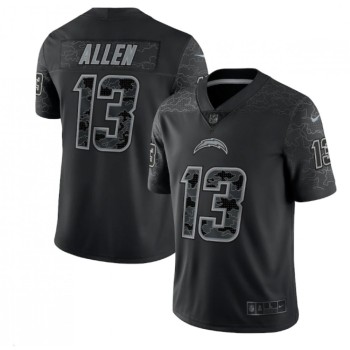 Men's Los Angeles Chargers #13 Keenan Allen Black Reflective Limited Stitched Football Jersey Men's Los Angeles Chargers #13 Keenan Allen Black Reflective Limited Stitched Football Jersey