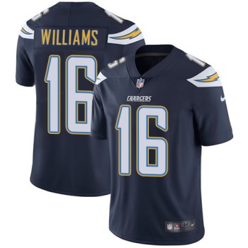 Men's Los Angeles Chargers #16 Tyrell Williams Navy Blue Vapor Untouchable Limited Stitched NFL Jersey Men's Los Angeles Chargers #16 Tyrell Williams Navy Blue Vapor Untouchable Limited Stitched NFL Jersey