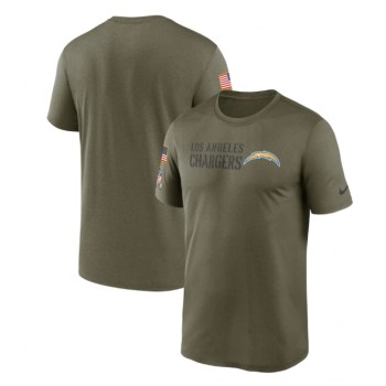 Men's Los Angeles Chargers 2022 Olive Salute to Service Legend Team T-Shirt Men's Los Angeles Chargers 2022 Olive Salute to Service Legend Team T-Shirt