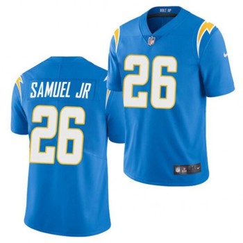 Men's Los Angeles Chargers #26 Asante Samuel Jr. Blue Vapor Untouchable Limited Stitched Jersey Men's Los Angeles Chargers #26 Asante Samuel Jr. Blue Vapor Untouchable Limited Stitched Jersey
