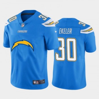 Men's Los Angeles Chargers #30 Austin Ekeler Blue 2020 Team Big Logo Limited Stitched Jersey Men's Los Angeles Chargers #30 Austin Ekeler Blue 2020 Team Big Logo Limited Stitched Jersey