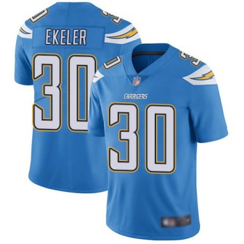 Men's Los Angeles Chargers #30 Austin Ekeler Blue Vapor Untouchable Limited Stitched NFL Jersey Men's Los Angeles Chargers #30 Austin Ekeler Blue Vapor Untouchable Limited Stitched NFL Jersey