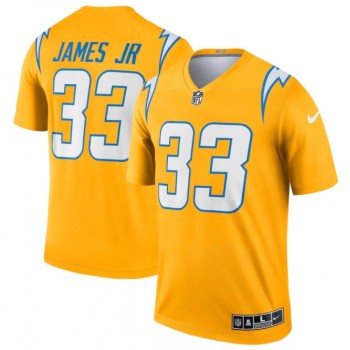 Men's Los Angeles Chargers #33 Derwin James Jr. Gold Inverted Legend Stitched Football Jersey Men's Los Angeles Chargers #33 Derwin James Jr. Gold Inverted Legend Stitched Football Jersey