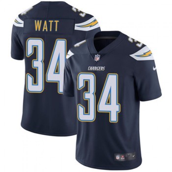 Men's Los Angeles Chargers #34 Derek Watt Navy Blue Vapor Untouchable Limited Stitched NFL Jersey Men's Los Angeles Chargers #34 Derek Watt Navy Blue Vapor Untouchable Limited Stitched NFL Jersey