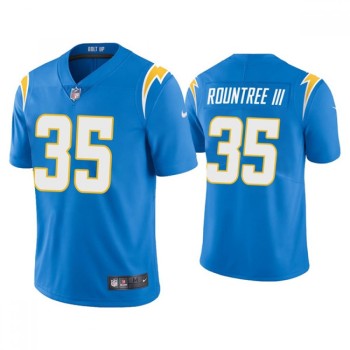 Men's Los Angeles Chargers #35 Larry Rountree III 2021 Blue Vapor Untouchable Limited Stitched Jersey Men's Los Angeles Chargers #35 Larry Rountree III 2021 Blue Vapor Untouchable Limited Stitched Jersey