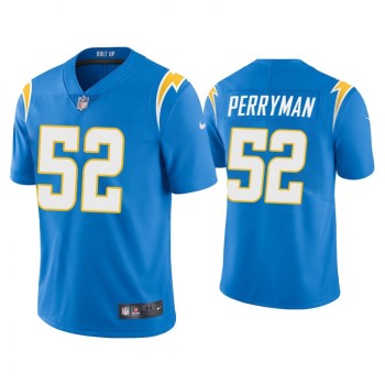 Men's Los Angeles Chargers #52 Denzel Perryman 2020 Blue Vapor Untouchable Limited Stitched Jersey Men's Los Angeles Chargers #52 Denzel Perryman 2020 Blue Vapor Untouchable Limited Stitched Jersey