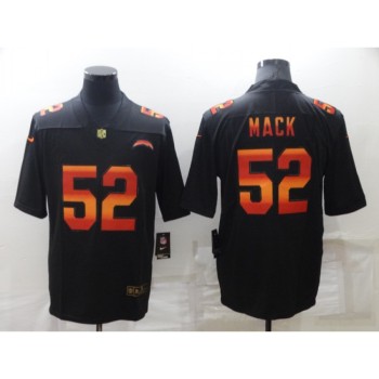 Men's Los Angeles Chargers #52 Khalil Mack Black Fashion Limited Stitched Jersey Men's Los Angeles Chargers #52 Khalil Mack Black Fashion Limited Stitched Jersey