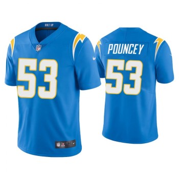 Men's Los Angeles Chargers #53 Mike Pouncey 2020 Blue Vapor Untouchable Limited Stitched Jersey Men's Los Angeles Chargers #53 Mike Pouncey 2020 Blue Vapor Untouchable Limited Stitched Jersey