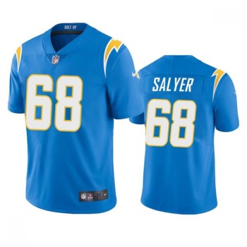 Men's Los Angeles Chargers #68 Jamaree Salyer Blue Vapor Untouchable Limited Stitched Jersey Men's Los Angeles Chargers #68 Jamaree Salyer Blue Vapor Untouchable Limited Stitched Jersey