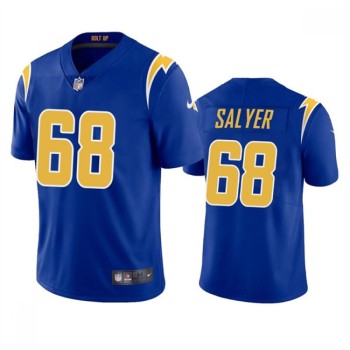 Men's Los Angeles Chargers #68 Jamaree Salyer Royal Vapor Untouchable Limited Stitched Jersey Men's Los Angeles Chargers #68 Jamaree Salyer Royal Vapor Untouchable Limited Stitched Jersey